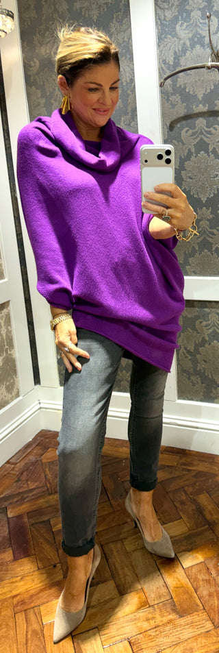 Mariah- Super Soft Multi-Way -Bright Purple