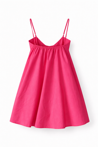 Le Bow Dress - Fuschia