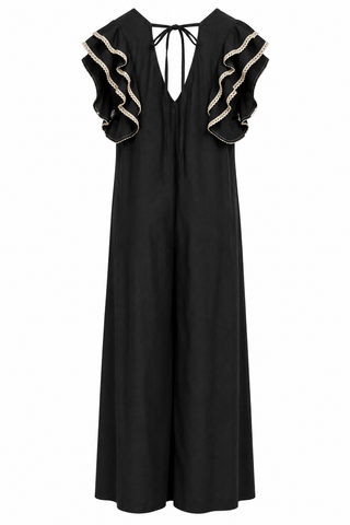 Celine Black Palm Jumpsuit