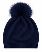 Klara Slouchy Hat Bobble-Navy