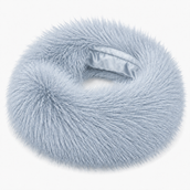Fur Headband - Blue
