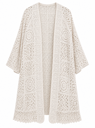 Vera Midi Cardigan - Cream