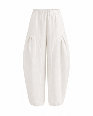 Calla Linen Trousers- Beige