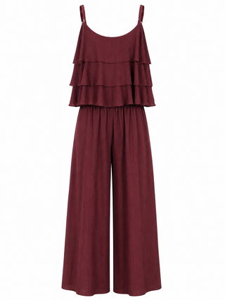 Zoey Frill Set -Burgundy