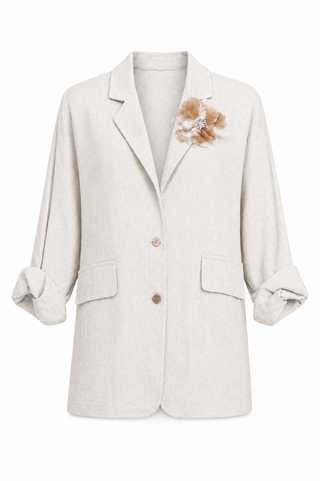 Lucy Linen Jacket - Beige