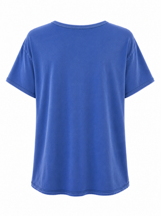 Pocket Cotton T-shirt - Blue