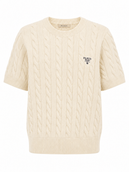 Colette Short Sleeve Knit - Cream