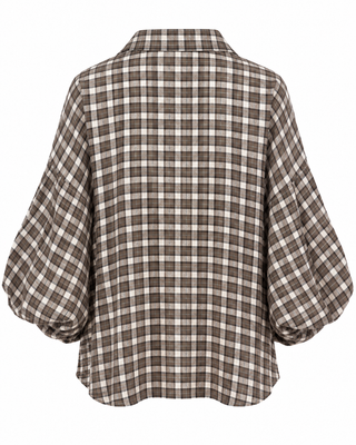 Brontë Check Balloon Sleeve Shirt