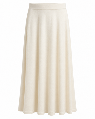 Virelle Soft Knit Skirt - Cream