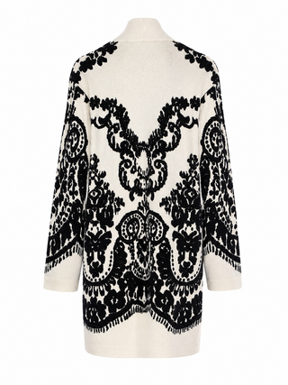 Margot Jacquard long Cardigan