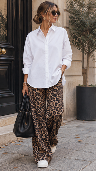 Noa Oversized Shirt- White