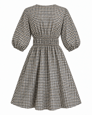 Moxie check mini dress