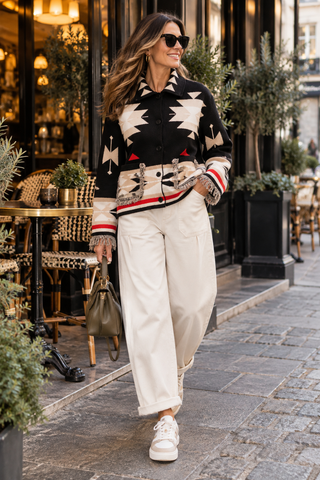 Aspen Geometric Knit Jacket