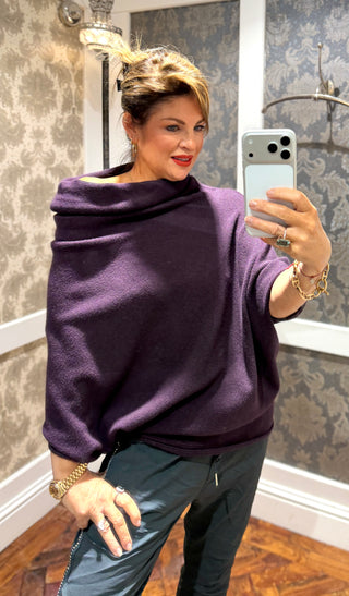 Mariah- Super Soft Multi-Way -Dark Purple