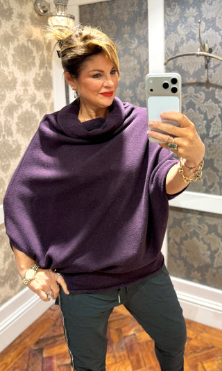 Mariah- Super Soft Multi-Way -Dark Purple