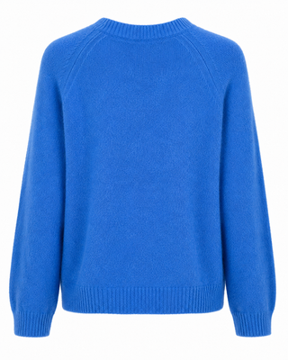 Alina Alpaca Knit Jumper-  Blue