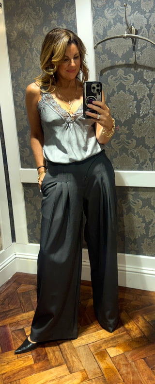 Nu Ariel Tailored Trousers Charcoal