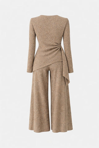 Talula Two Piece Knit/Culotte - Warm Taupe