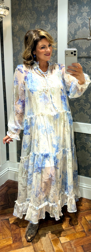Chamray Floral Dress - Blue