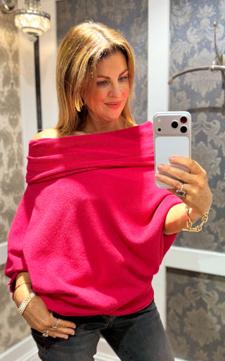 Mariah- Super Soft Multi-Way Knit Cherry