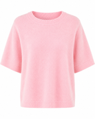 Ariana Short Sleeve Alpaca Knit - Pink