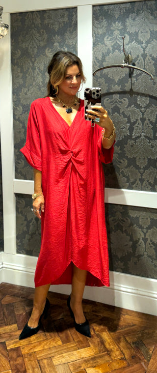 Twisty Dress - Red