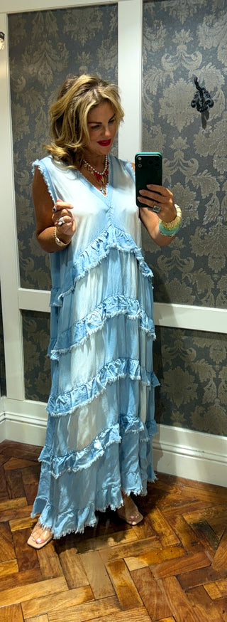 Debbie Denim Layered Dress