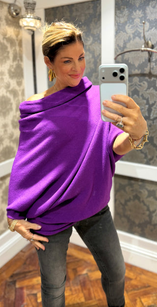 Mariah- Super Soft Multi-Way -Bright Purple