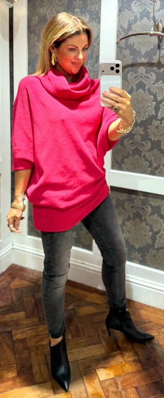 Mariah- Super Soft Multi-Way Knit Cherry