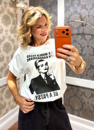 Patsy Graphic Tee Black and White