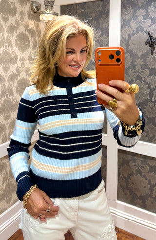 Della Stripe Knit Jumper