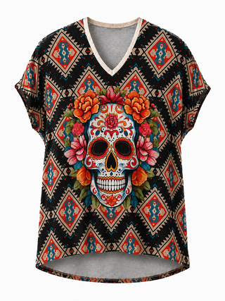 Ivan Skull Lurex Top