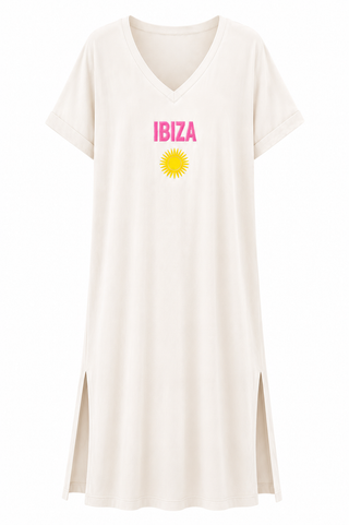 Ibiza Cotton Dress - Cream