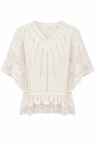 Lautrec Lace Top - Cream