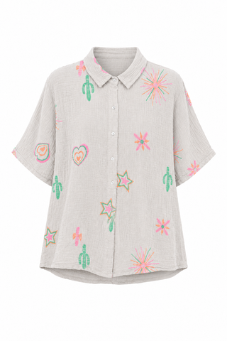Pollyanna Cotton Short Set - Beige