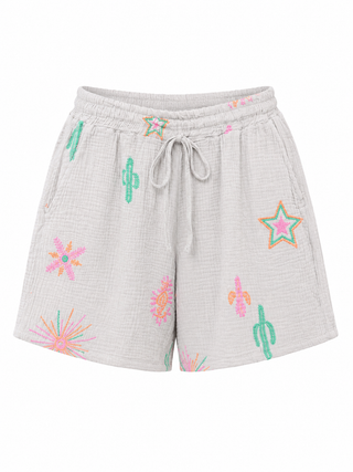 Pollyanna Cotton Short Set - Beige