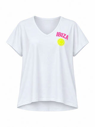 Ibiza Cotton T-shirt -  White