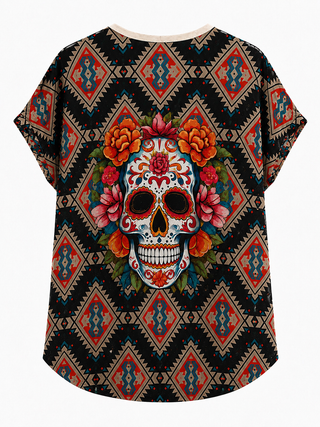Ivan Skull Lurex Top