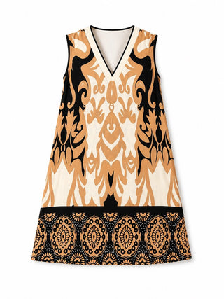 Mareisha Sleeveless Tan / Black