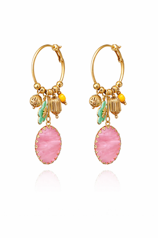 Pink Oval drop
