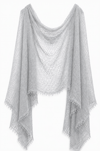 Pam Lightweight Crinkle Scarf- Grey