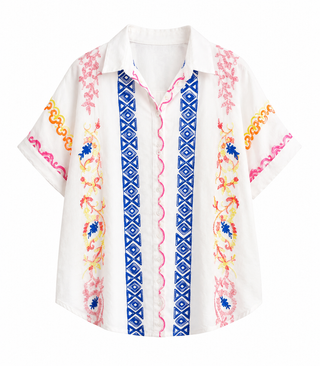Monica Embroidered Cotton Shirt
