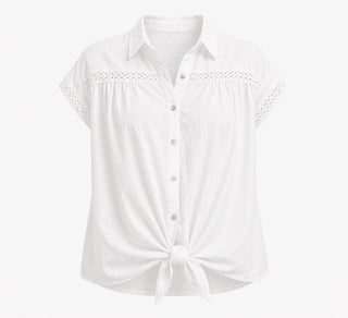 Clemente Cotton Blouse - White