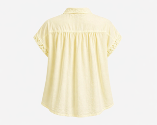 Clemente Cotton Blouse - Lemon
