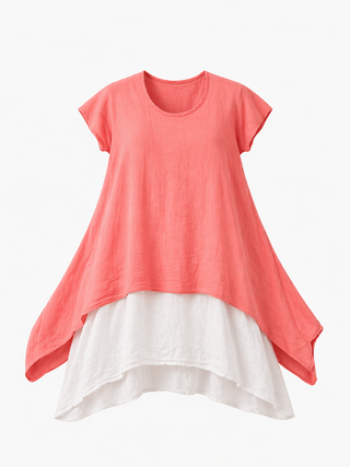 Ophelia 2 Piece Dress - Coral