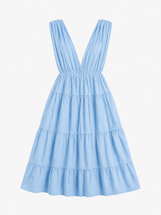 Bella Cotton Dress - Blue