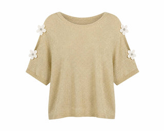 Daisy Gold Lurex Top **PRE-ORDER EST DESPATCH 30 JULY**