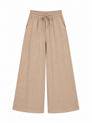 Leni Linen Trouser - Tan
