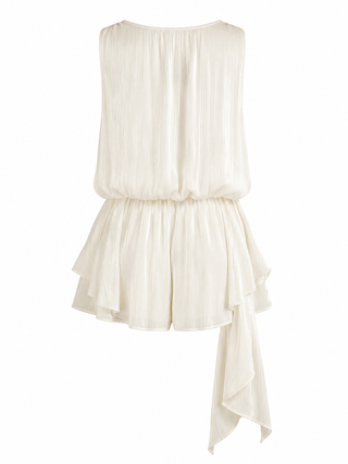 Isla Frill Romper -Cream