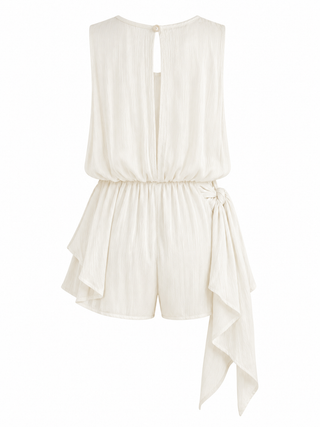 Isla Frill Romper -Cream
